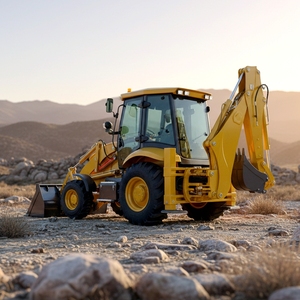 PENGIRIMAN GRATIS Excavator Backhoe 4WD Retroexcavadora 4x4 Traktor Loader Backhoe 3 Ton Mesin Diesel Epa Mini Backhoe Loader - Product Image 1