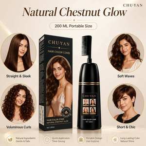 ครีมย้อมผมปิดผมขาวง่าย สีดำเข้ม ติดทนนาน พร้อมแปรงในตัว รับทำโลโก้ตามสั่ง - Product Image 1