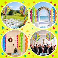 Ballons promotionnels Tianshuo en latex torsadé, couleurs arc-en-ciel vives, durables, pour décorations d'anniversaires, mariages et fêtes.