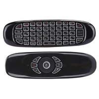Ihomemix Souris Air C120 Rechargeable avec Batterie, Rétroéclairage LED, Gyroscope Six Axes, Clavier Mini 2.4 GHz et Télécommande