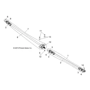 Yeni ön arka pervane tahrik mili 1333775 1333146 1333193 1333774 1333654 1333759 için Polaris RZR 4x4 atv/utv parçaları