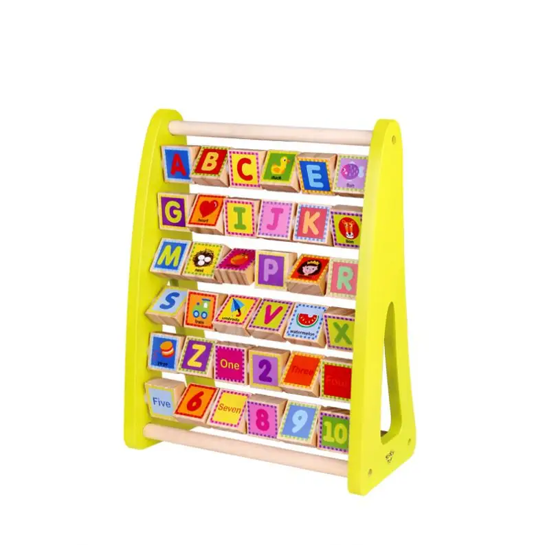 Brinquedo educacional de Abacus de Alfabeto de madeira
