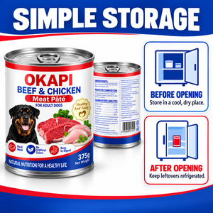 OKAPI 375g Rind- und Hühnerfleisch-Paste Nassfutter für Erwachsene Hunde OEM ODM Private Label - Product Image 6