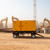 Groupe électrogène diesel insonorisé personnalisable de 50 kW, 50 Hz, triphasé, avec ATS, pour usage domestique, fabriqué en Chine