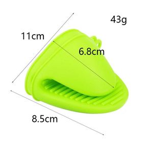 Gants isolants en silicone épais 43g pour four et micro-ondes, outils de cuisson, pince de cuisine anti-brûlure, design moderne et simple - Product Image 3