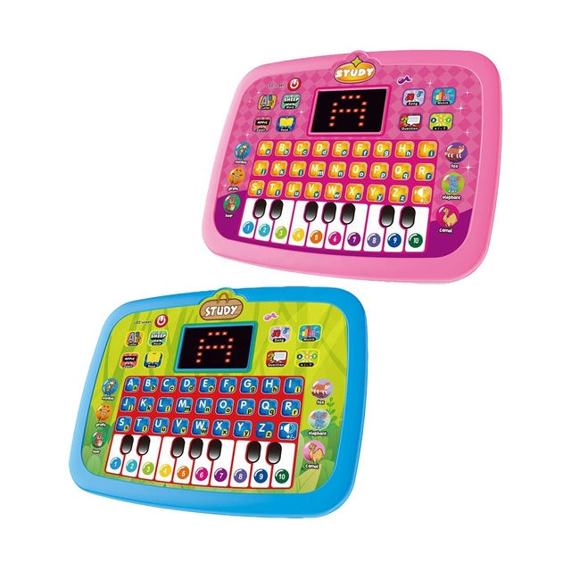 Kids Early Education English Learning Tablet Toy LED Screen I-pad Learning Machine Multifunction Interactive Tablet Learning Toy