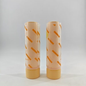 Envase cosmético de lujo ecológico de doble pared para crema, tubo para mezcla de cremas, tubo con impresión offset naranja para loción, ¡en oferta! - Product Image 2