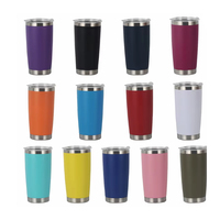 Portable 20oz grande capacité tasse à café en acier inoxydable 304 gobelet à bière avec outils pour cadeaux d'affaires