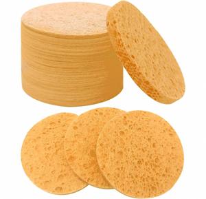 ฟองน้ำรูปไข่ธรรมชาติ 100% สำหรับทำความสะอาดผิวหน้าและดูแลผิว - Product Image 1