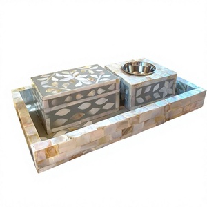 Juego de Incensario Árabe Artístico con Incrustaciones de Madreperla, Ecológico, Hecho a Mano, de Lujo, Regalos para Ramadán, Decoración para el Hogar - Product Image 1