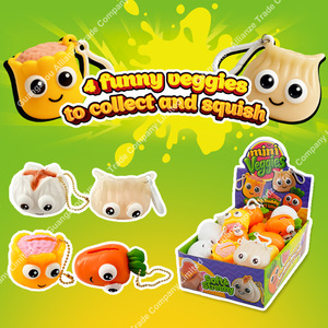 ของเล่นบีบคลายเครียดรูปทรงน่ารัก 4 แบบ ยืดหยุ่นได้ นุ่มนิ่ม ของตกแต่ง ของเล่นทำอาหาร ของเล่นบีบรูปแครอท ของเล่นบีบรูปเกี๊ยว ของเล่นบีบแบบพวงกุญแจ - Product Image 3