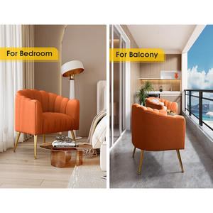 Sillón Moderno de Terciopelo con Patas Doradas, Silla de Descanso en Oferta para Comedor, Hotel, Sala de Estar y Dormitorio - Product Image 5