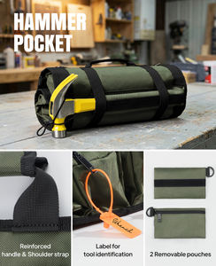 Sac de rangement multi-outils durable et étanche, portable pour la randonnée, le camping et les aventures en plein air, idéal pour le bushcraft et les excursions d'une journée - Product Image 5