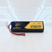 Baterai Drone FPV 2S1P 5700mAh 100C LiPo untuk Drone Mikro Indoor dan Model RC