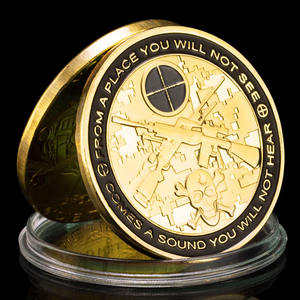 Moneta Commemorativa Tattica 'Puoi Correre ma Non Ti Sarai Mai Stanco' Souvenir Regalo - Product Image 6