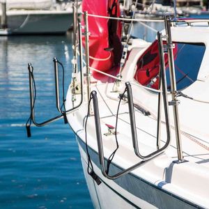 Stand Up Paddle (SUP) / Surf Board Rack Boat Rail Mount abrazadera en almacenamiento Transporte sostiene dos tablas - Product Image 3