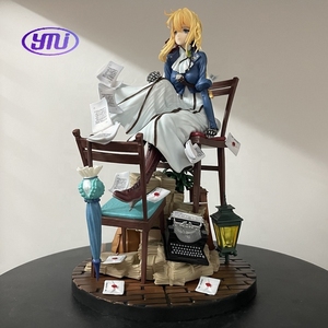 Statua Anime <span class=keywords><strong>Violet</strong></span> <span class=keywords><strong>Evergarden</strong></span> GK da 28 cm, Action Figure in PVC, Modellino Anime, Giocattoli da Collezione, Decorazione, Bambole, Regalo per Bambini - Product Image 1