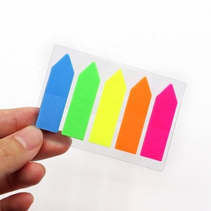 Bonne Qualité PET Calandre Marqueur Promotionnel Coloré imperméable à l'eau amovible Notes Autocollantes En Plastique - Product Image 2