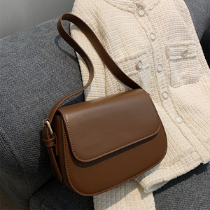 Petit sac à bandoulière carré en cuir PU souple rétro Sac à main pour jeunes femmes Mini sacs à main pour femmes - Product Image 4