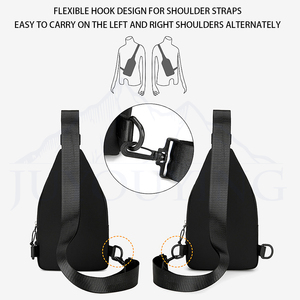 Túi đeo chéo nhỏ thời trang thể thao cá tính in logo tùy chỉnh, chất liệu Oxford chống nước, dành cho nam và nữ - Product Image 3