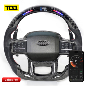 Volant sport en carbone TDD LED pour Ford F150 XLT Raptor Shelby R 2019-2025, volant personnalisé en fibre de carbone véritable - Product Image 1