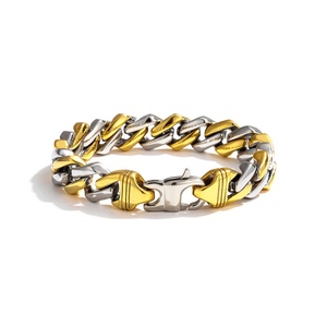 Cross-Border New <b>Titanium</b> Steel Spelling Color Fine Throwing Cuban for Bracelet 316 Stainless Steel Vacuum Plating Direct - Product Image 1