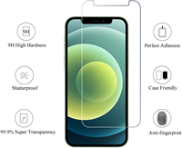Protecteur d'écran anti-rayures de haute qualité pour iPhone 13 Pro Max/ Xs Max verre trempé sans bulles pour iPhone 12