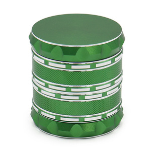 Broyeur d'herbes broyeur d'épices accessoires pour <span class=keywords><strong>fumer</strong></span> 63mm 4 parties broyeur en alliage d'aluminium broyeur de tabac à dents pointues personnalisé - Product Image 5