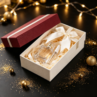 Coffret de parfum à la vanille avec flacon de parfum, thème senteur chaude, coffret cadeau parfumé, vente en gros, emballage personnalisé