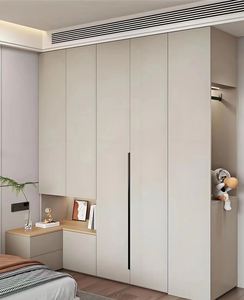 Armarios Modernos y Duraderos con Puertas Extensibles de MDF y Tablero de Partículas para Dormitorio, Sala de Estar, Oficina en Casa, Uso en Hoteles - Panel de Madera Elegante - Product Image 6