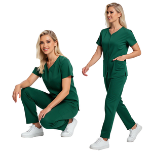 Vesbhusha Servicio OEM Conjuntos de Uniformes Médicos Unisex de Manga Corta a la Moda para Hospital, Venta al por Mayor, Algodón Poliéster - Product Image 1