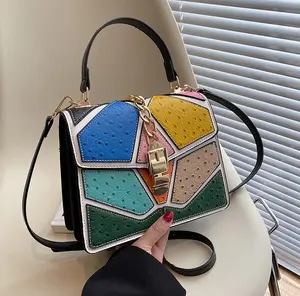 Yüksek kalite 2023 moda çantalar bayan çanta geometrik fantastik kadınlar Trendy çanta omuz kare çanta toptan