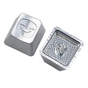 Claviers en alliage d'aluminium usinés sur commande par CNC, claviers métalliques anodisés pour clavier mécanique de jeu, gravure de logo OEM - Product Image 5