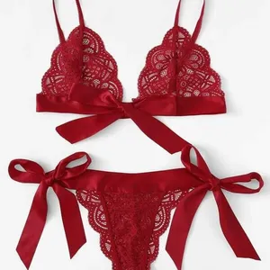 Stok Pabrik Lingerie Renda Seksi Kupu-kupu Panas Amazon