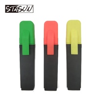 Marcadores Fluorescentes Clásicos Planos, Colores Fluorescentes, Punta Biselada, Alta Capacidad, Material Escolar y de Oficina para Tomar Notas