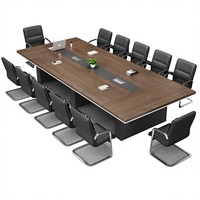 Table de conférence commerciale moderne et simple, design rectangulaire long, chaise détachable sans peinture, mobilier de bureau, livraison postale