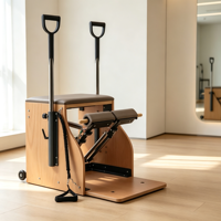 Chaise Wunda de Pilates en bois de hêtre, équipement de fitness professionnel pour Pilates, poignées de résistance, entraînement de rééducation du tronc en studio
