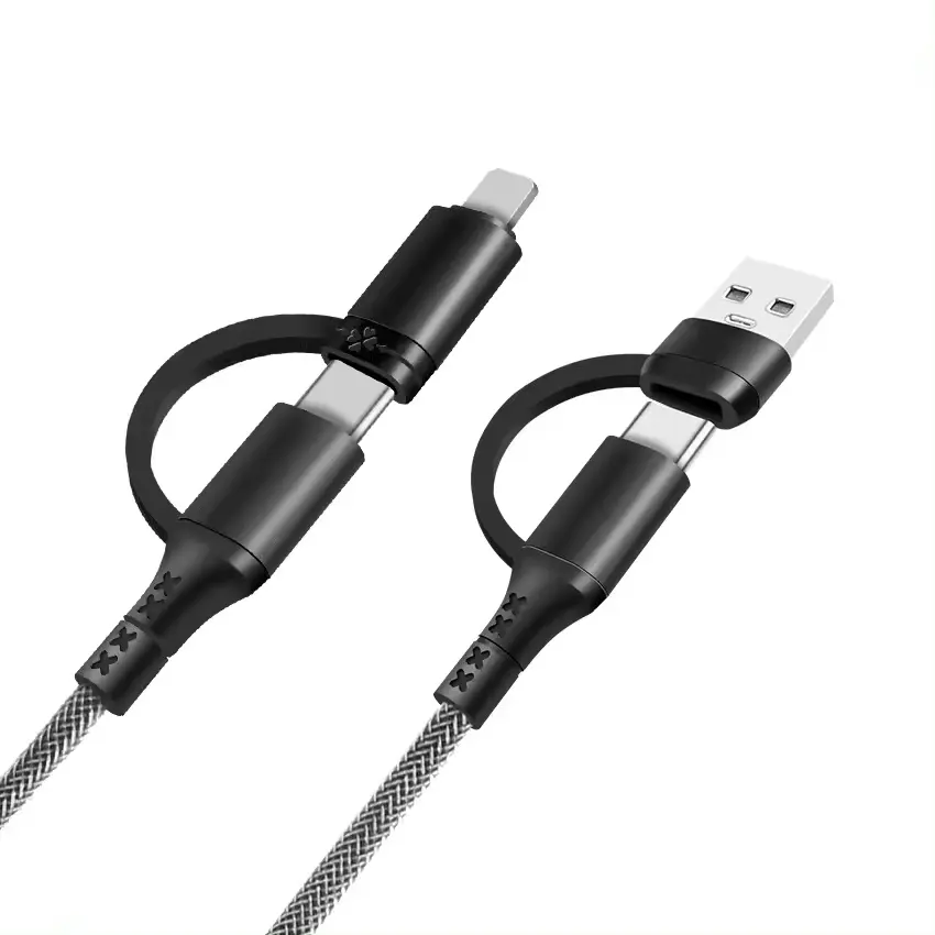 Bien diseñado varias combinaciones multifuncional 60W Cable Usb tipo C a C Cable adaptador