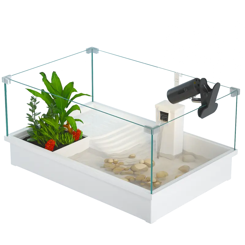 Offre Spéciale grand réservoir de tortue en verre terrestre et aquatique Aquarium Turtle Tank