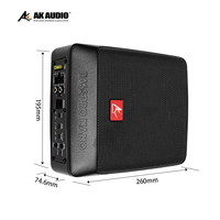 Caisson de basses AK-JB68 SPL Active Car Audio Subwoofer Offre Spéciale BASSPRO NANO Car Audio Under Seat Slim Woofer