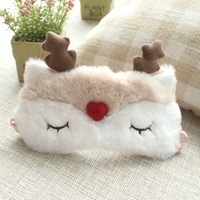 Animal Lovely Deer Plush Women Sleep Eye Mask