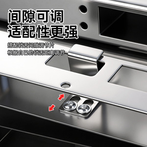 Stainless Steel Smart <b>Lock</b> <b>Box</b> 304 Material Thickened Adjustable For Old Door Renovation Modern Simple Style - Product Image 4