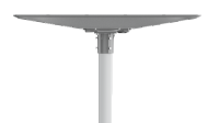 Lampadaire solaire tout-en-un IP66, garantie 5 ans, silicium monocristallin, éclairage LED solaire pour route