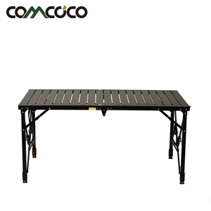 Comcoco APT119 Modern Lightweight Durable Waterproof Steel Folding <strong>Outdoor</strong> <strong>Table</strong> for Backyard Beach Camping - Product Image 1