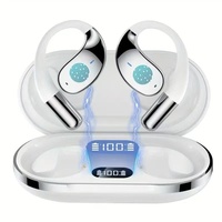 Traduction intelligente par IA, écouteurs sans fil OWS à fixation auriculaire, commande vocale, 3 heures d'autonomie