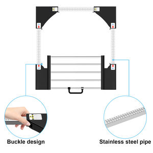 2025 Le dernier kit de superposition pour lave-linge et sèche-linge noir, permettant de gagner de l'espace en empilant - Product Image 4
