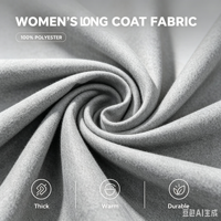 Manteau court gris clair pour femme, coupe carrée, boutons carrés, épaules tombantes, style décontracté chic pour le week-end, commande en gros OEM personnalisée