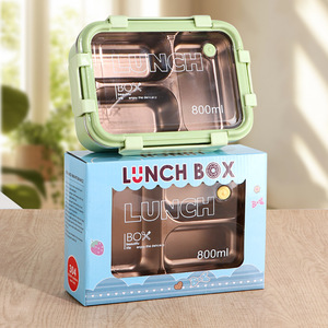 Lunch Box 800ml Stainless Steel Leak Proof <b>Microwave</b> Safe For Kids And Office Use - Product Image 1