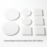 Plaque diffuseur de lumière LED en PMMA blanc laiteux 1mm 1.2mm 1.5mm 2mm Panneau acrylique 1200x1200mm Découpe sur mesure
