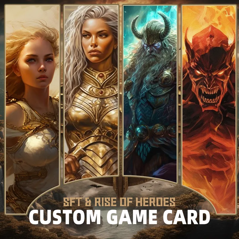 Customized laser Card vendors customize collectible card game cards for children and adults